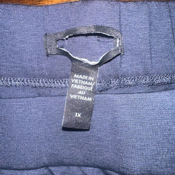 Eileen Fisher $218 Washable Flex Ponte Wide-Leg Pant In Ocean Blue 1X NEW - Picture 7 of 9